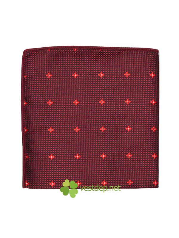 Khăn Túi Vest Đỏ Họa Tiết Hoa VDK40 #0